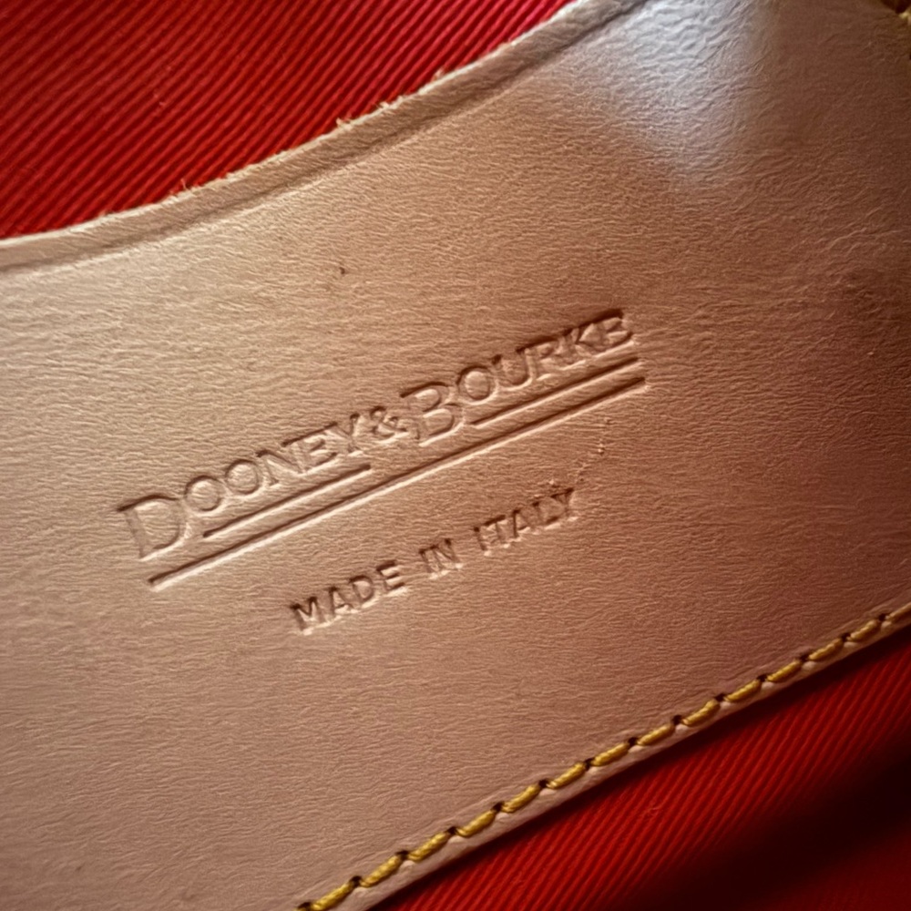 Dooney & Bourke Hearts Collection Italian Leather Satchel – Rare Print - Picture 7 of 9